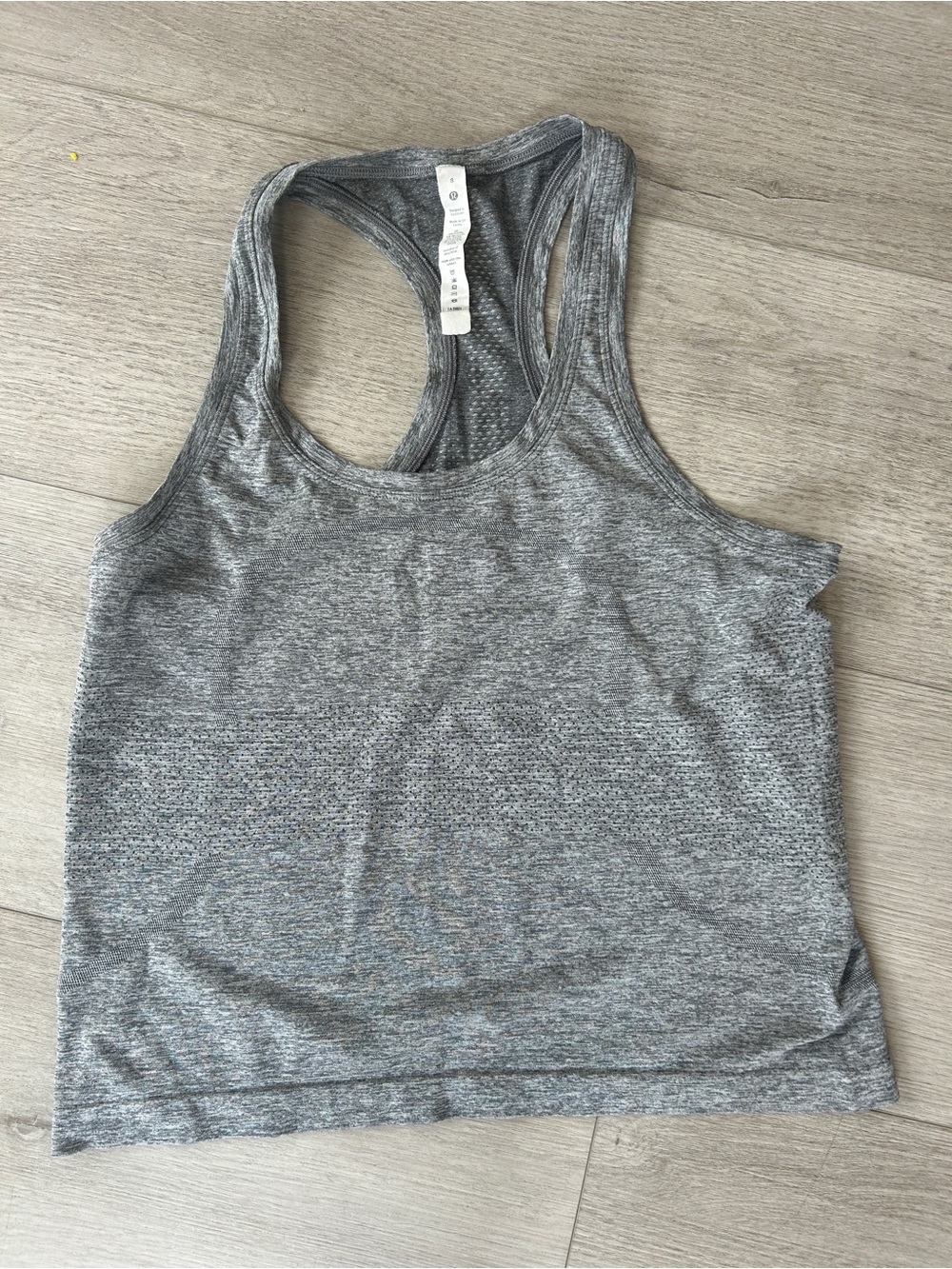 lululemon athletica Heathered Gray Racerback Tank